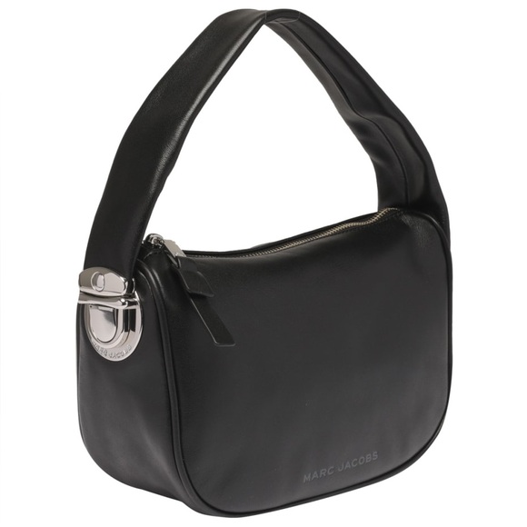 Marc Jacobs Handbags - Rare Marc Jacobs Pushlock Mini Hobo Bag Black Leather Small Designer Shoulder